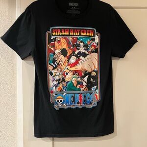 One Piece Black Graphic Tee Men’s Medium